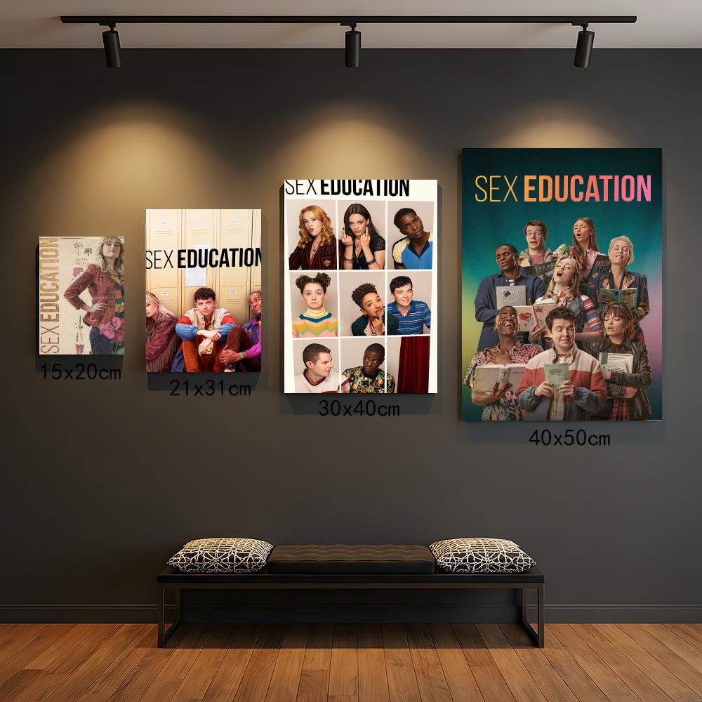 Interior Design Tv Room - Serie TV S-Sex Education-N Dipinto Calligrafico