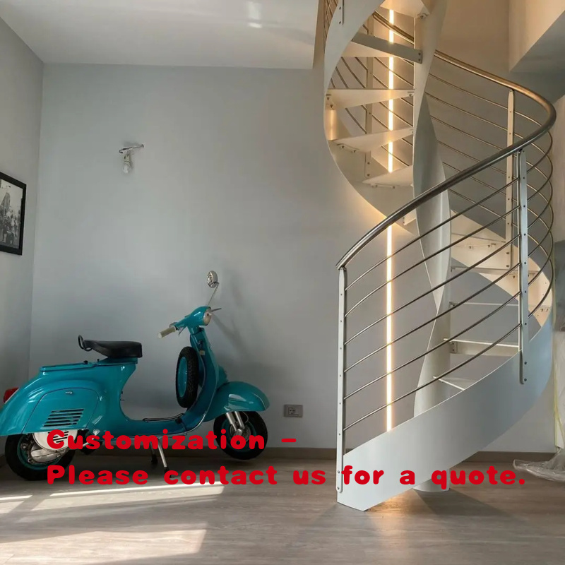 Interior Design Open Space - Scala in Metallo con Ringhiere custom.DB: