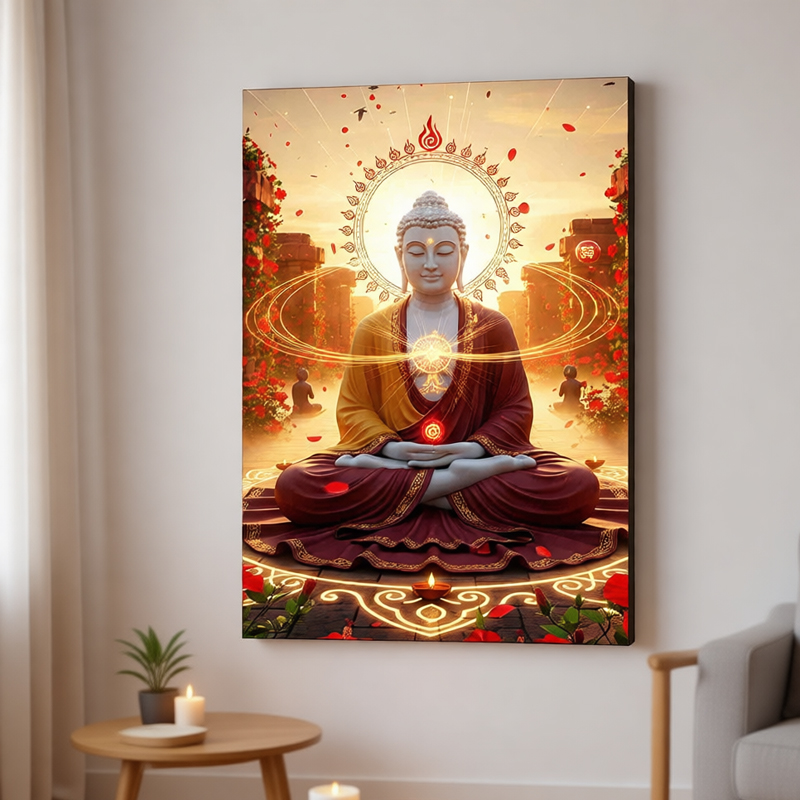 Interior Design Zen - Quadro su tela moderno con Buddha