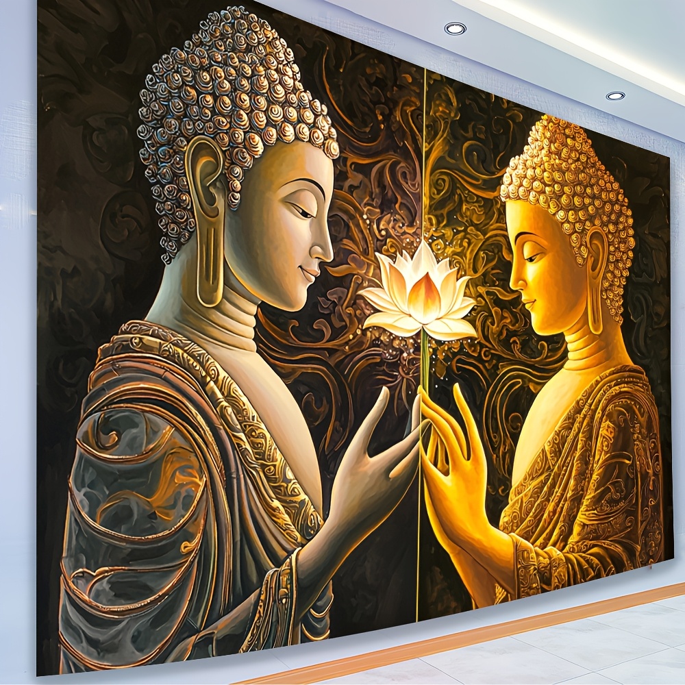 Interior Design Zen - Buddha Lotus Arazzo da parete Arte