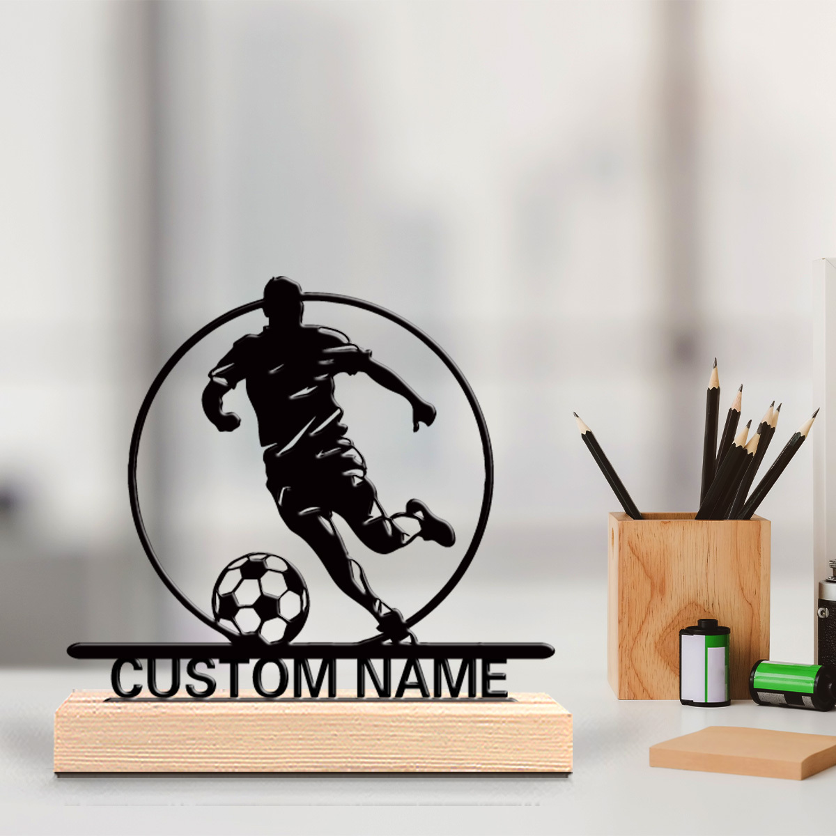 Interior Design Office - Statua in Metallo Personalizzata di Calciatore