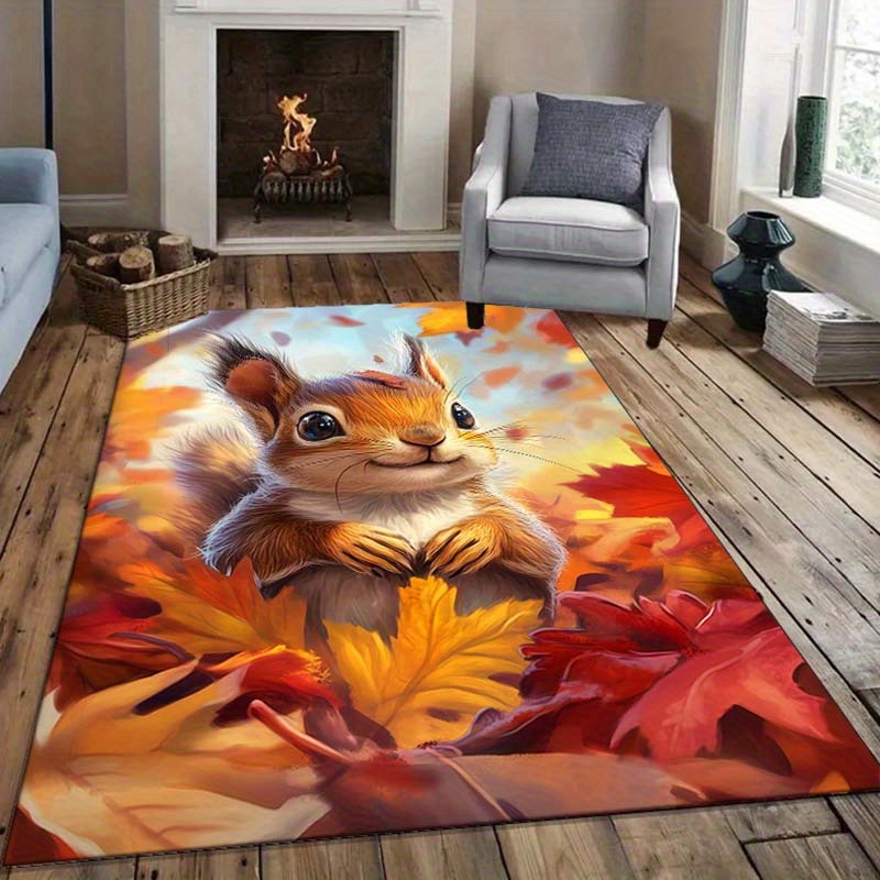 Interior Design Living Room Ideas - Tappeto scoiattolo autunnale per spazi vivaci
