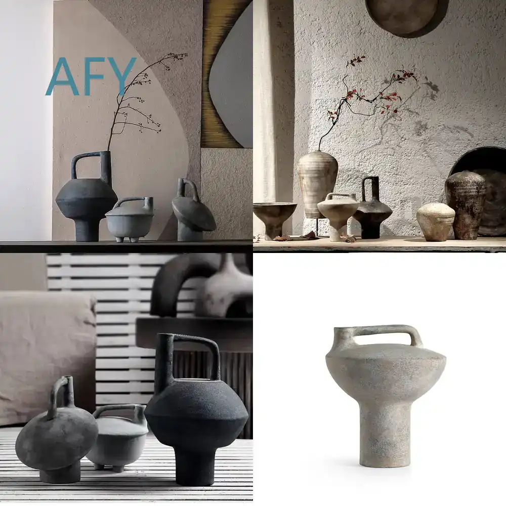 Interior Design Zen - Vaso in Ceramica Vintage Wabi Sabi