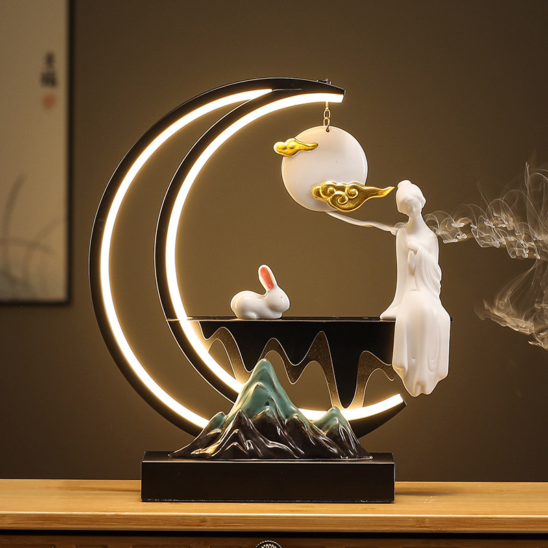 Interior Design Zen - Bruciatore di incenso elettrico a riflusso,