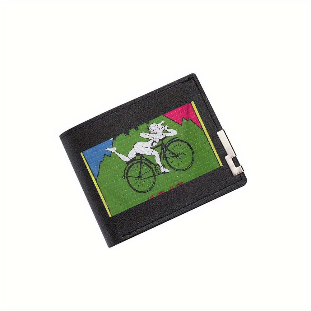 Interior Design Photo - Cavaliere bicicletta sfondo verde stelle Portafoglio