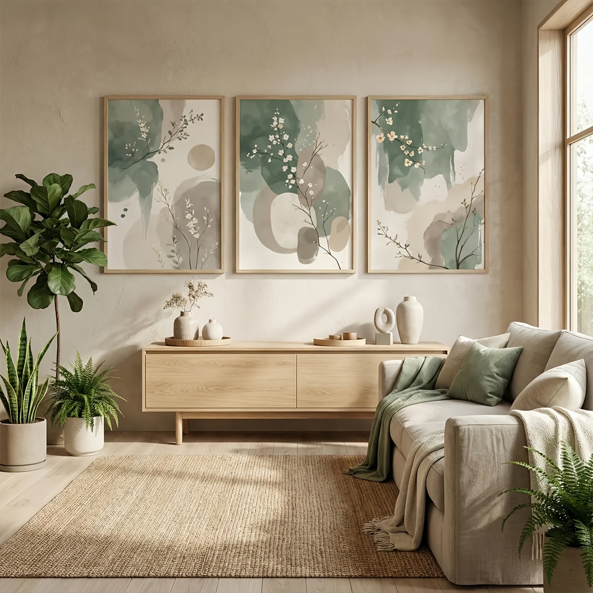 Set di 3 Quadri su Tela in Sti - Interior Design Office recensione e prezzo