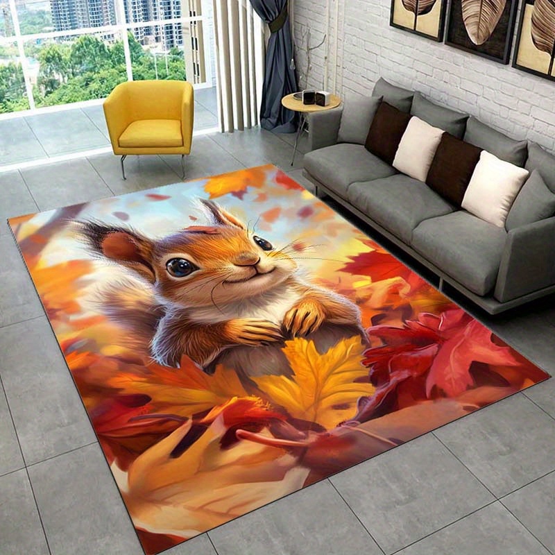 Tappeto scoiattolo autunnale p - Interior Design Living Room Ideas recensione e prezzo