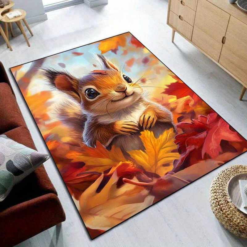 Tappeto scoiattolo autunnale p - Interior Design Living Room Ideas recensione e prezzo