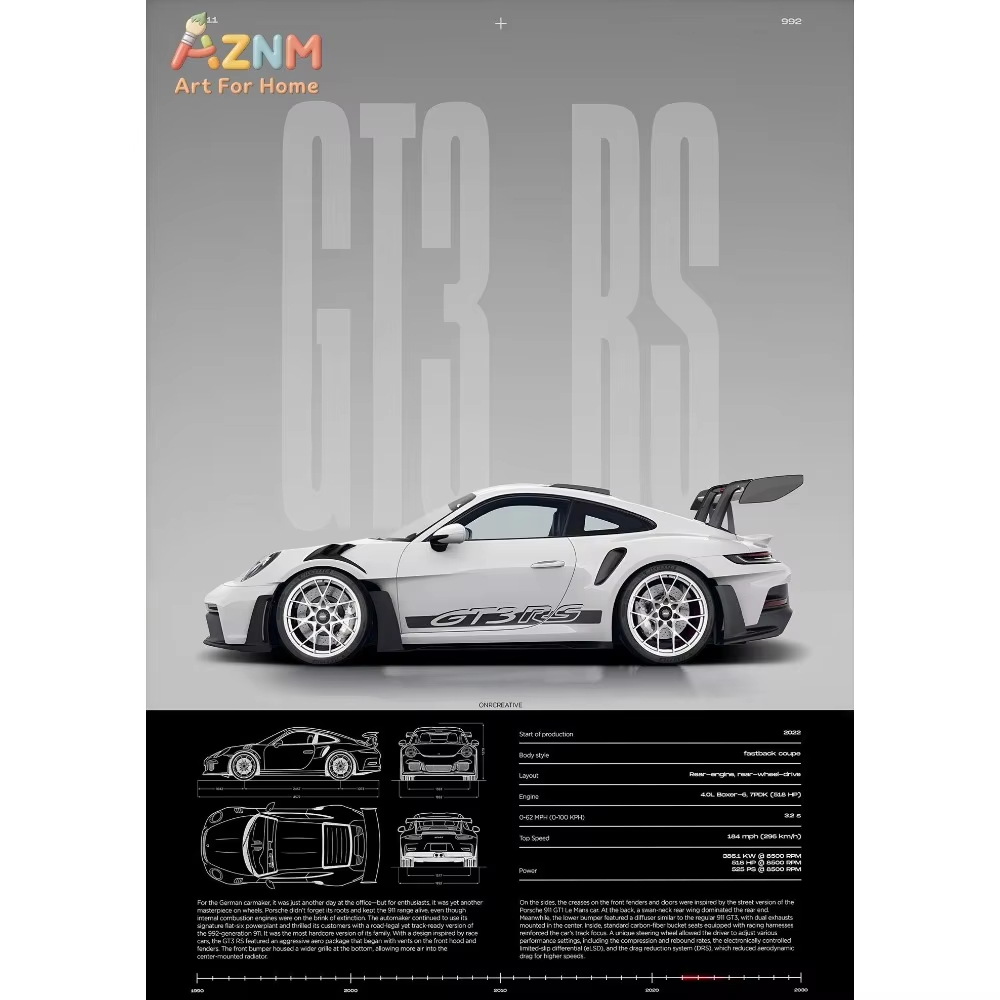 Poster Minimalista di Auto Spo - Interior Design Poster recensione e prezzo