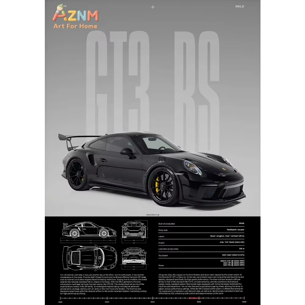 Poster Minimalista di Auto Spo - Interior Design Poster recensione e prezzo