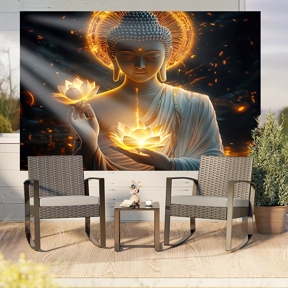 Stampa 2D di Buddha con Fiore  - Interior Design Zen recensione e prezzo