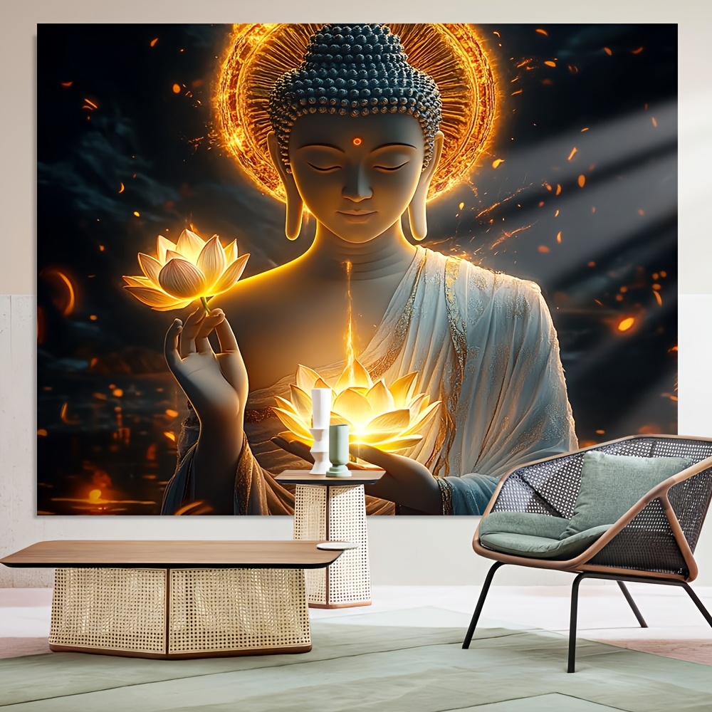 Stampa 2D di Buddha con Fiore  - Interior Design Zen recensione e prezzo