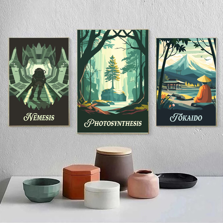 Cartoon Abstract Game Scene Pa - Interior Design Poster recensione e prezzo