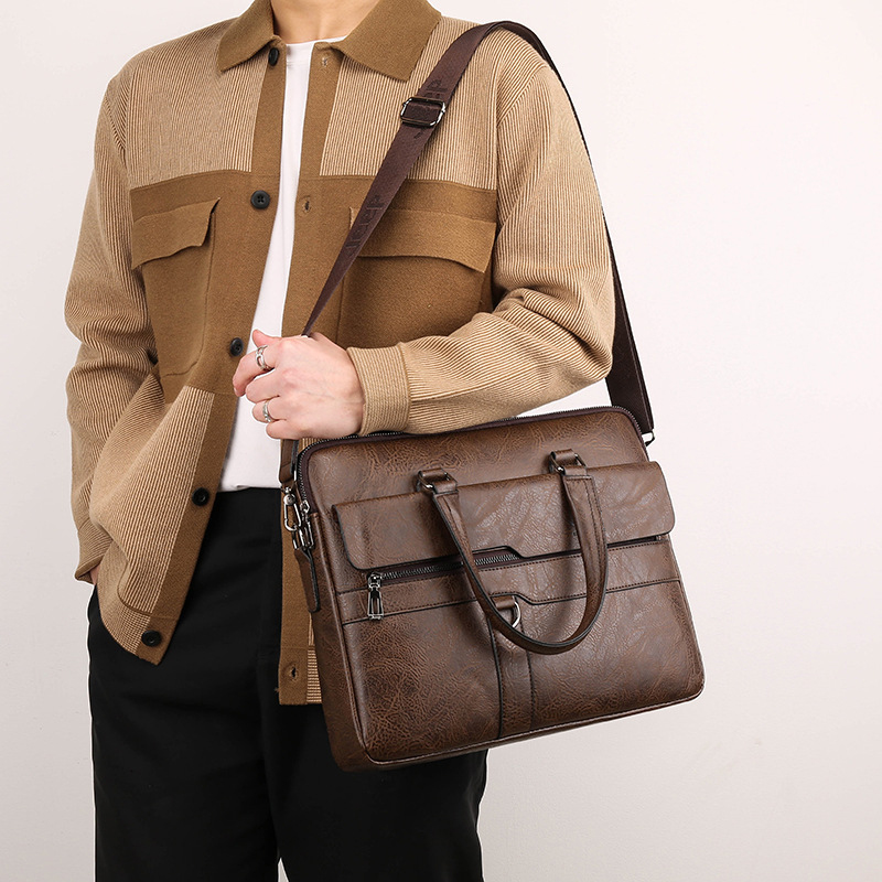 Borsa da Uomo in Pelle PU, Val - Interior Design Documentation recensione e prezzo